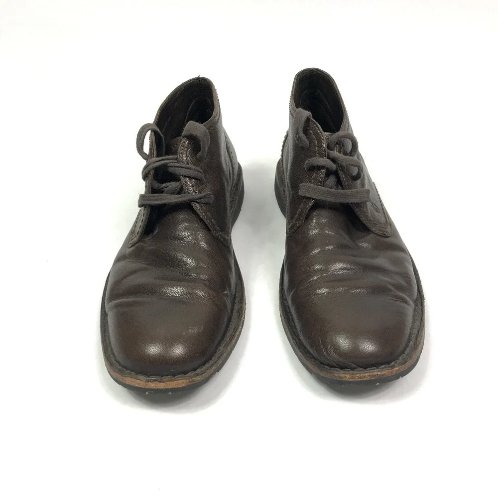 John Varvatos Chukka Boots Mens Size‎ 8M Brown Leather Hipster F505K4B-Q68B